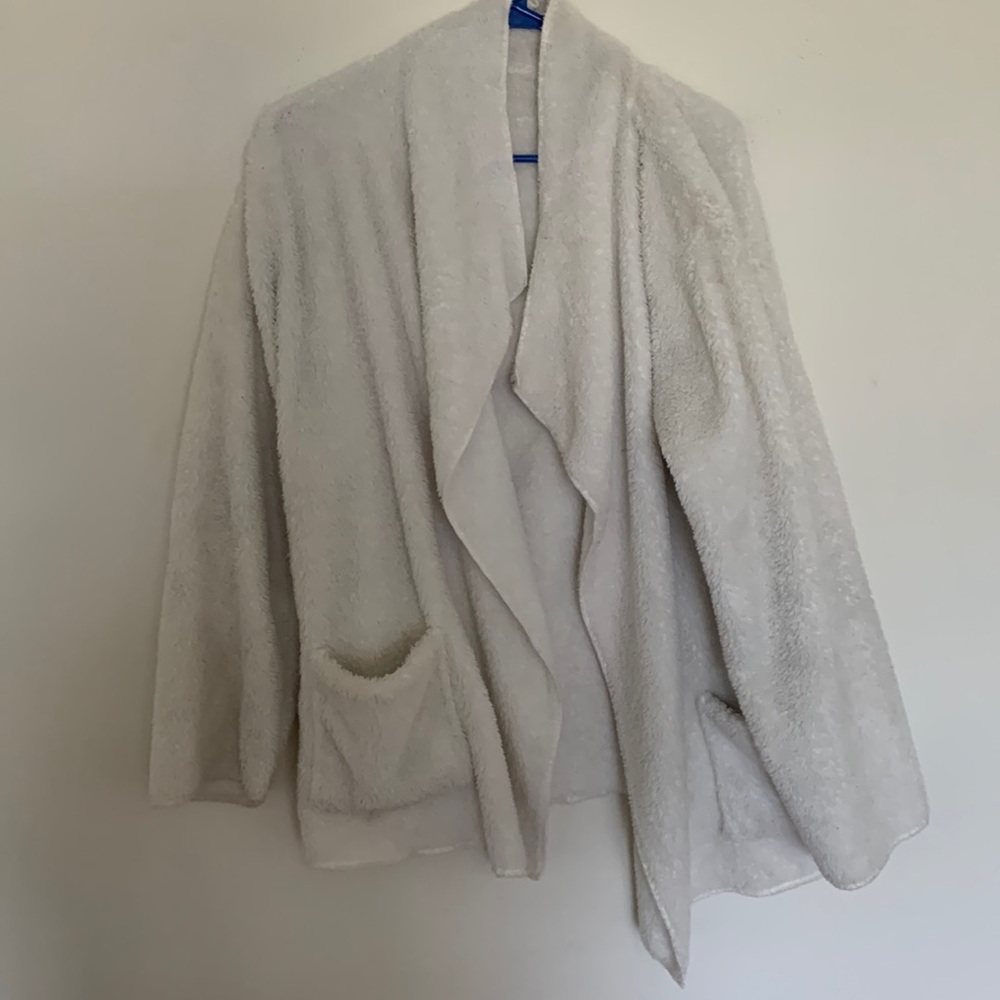 White sweater cardigan